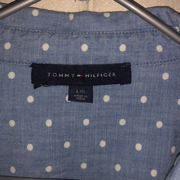 Tommy Hilfiger Women’s Button-Down Large L Blue - Picture 2 of 2